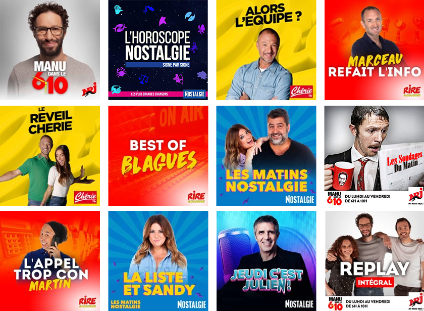 pub radio podcast NRJ CHERIE FM NOSTALGIE